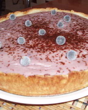 Тарт йогуртово-творожно-банановый