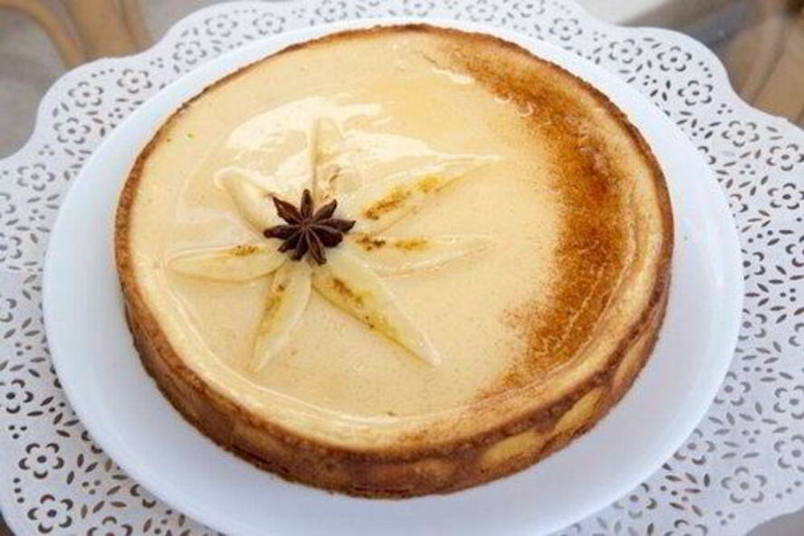 Рецепт тарт с бананами и йогуртовым кремом