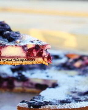 Тарт с черникой