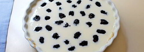 тарт с ежевикой и сметанной заливкой. Шаг 3