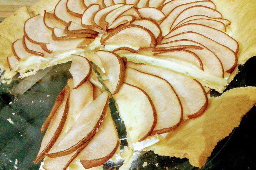 Рецепт тарт с камамбером и грушей