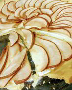 Тарт с камамбером и грушей