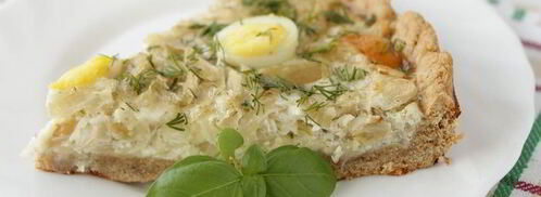 тарт с капустой и перепелиными яйцами. Шаг 10