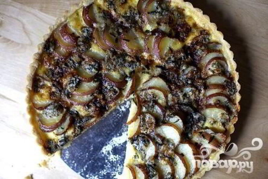 Рецепт тарт с картофелем и голубым сыром