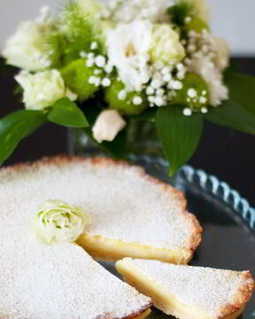 Тарт с лаймовой начинкой