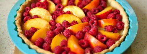 тарт с малиной, нектаринами и тимьяном. Шаг 5