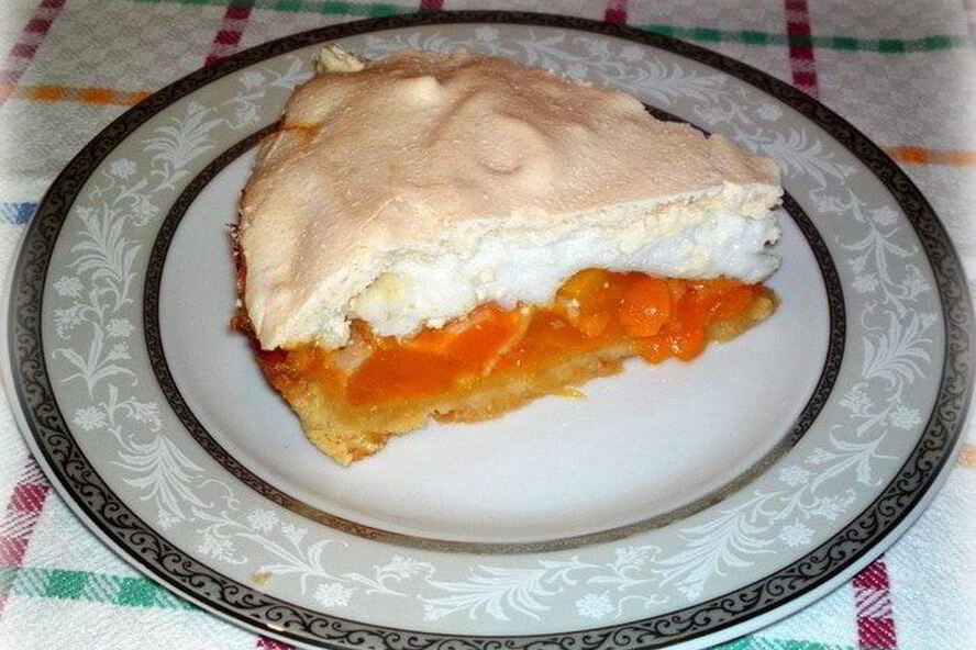 Рецепт тарт с манго и меренгой