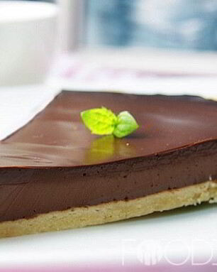 Тарт с шоколадной начинкой