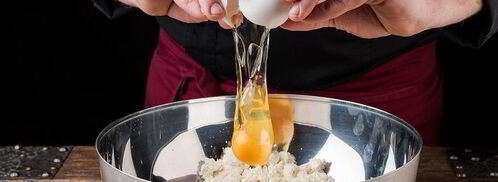 тарт с творогом, помидорами черри и базиликом. Шаг 2