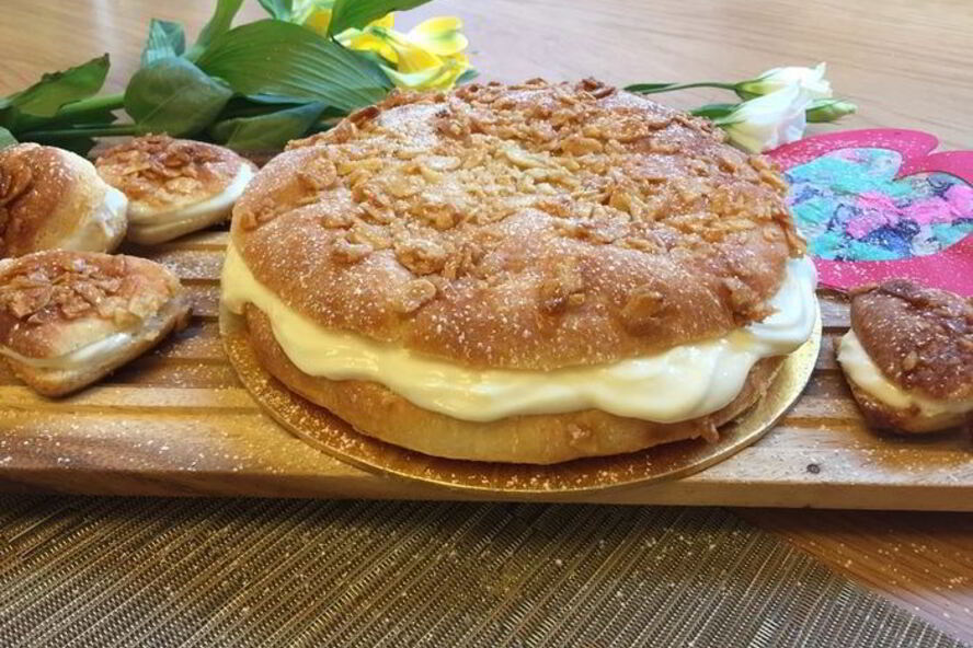 Рецепт тарт тропезьен с творожным кремом