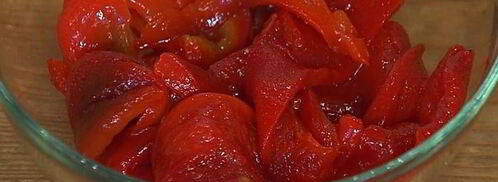 тартин с запеченным сладким перцем и тунцом. Шаг 2