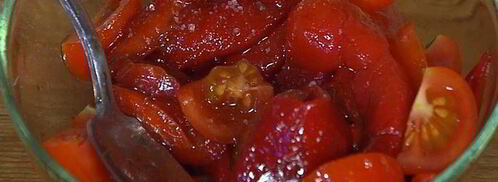 тартин с запеченным сладким перцем и тунцом. Шаг 4