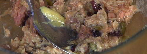 тартин с запеченным сладким перцем и тунцом. Шаг 9