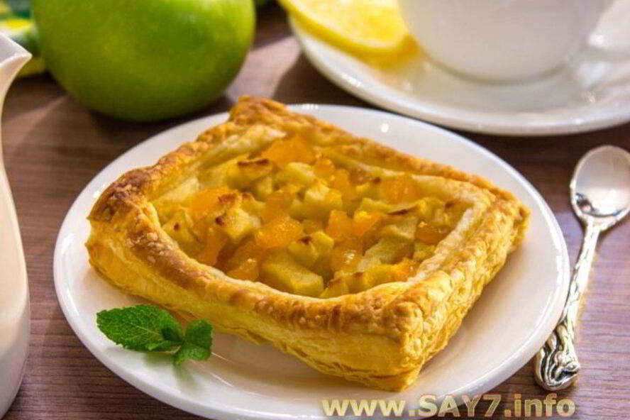 Рецепт тарты с тыквой и яблоками