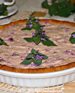 Творожно-вишневый тарт