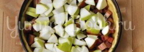 яблочный тарт с ревенем. Шаг 7