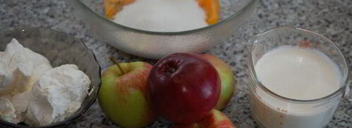 яблочный тарт с творожным кремом. Шаг 3