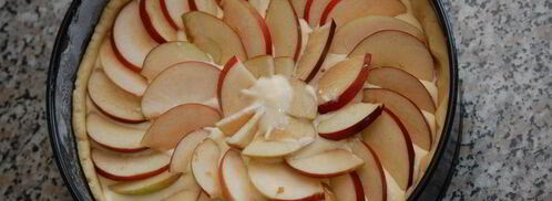 яблочный тарт с творожным кремом. Шаг 9