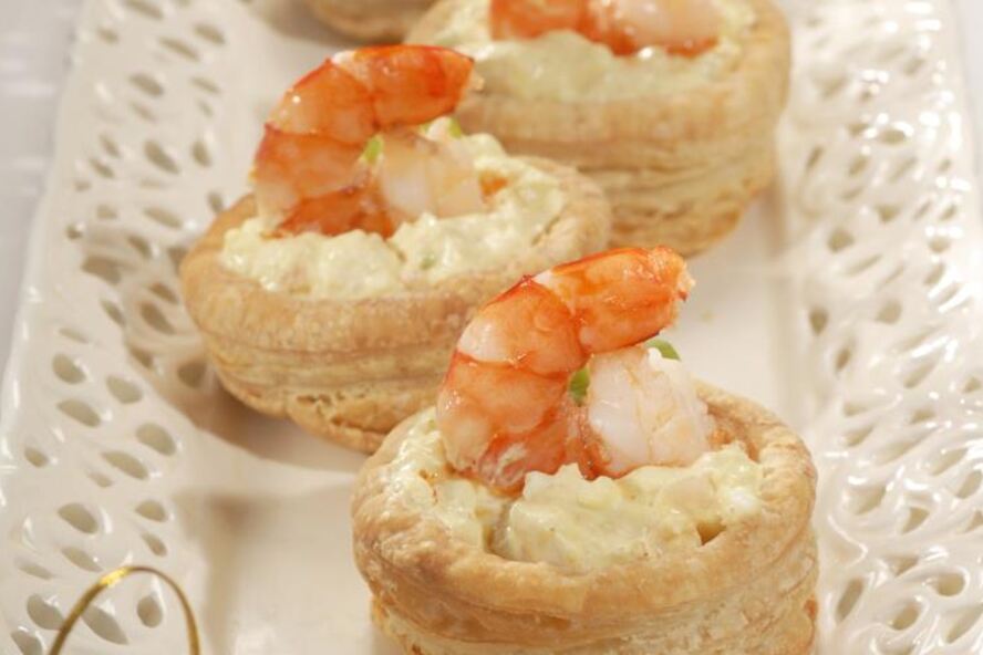 Рецепт волованы с креветками