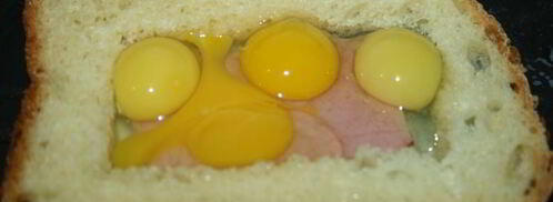 детская яичница малыши в домике. Шаг 3