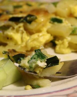 Картофель в яичнице Пир студента