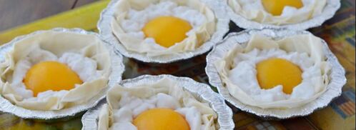 постный десерт яичница. Шаг 2