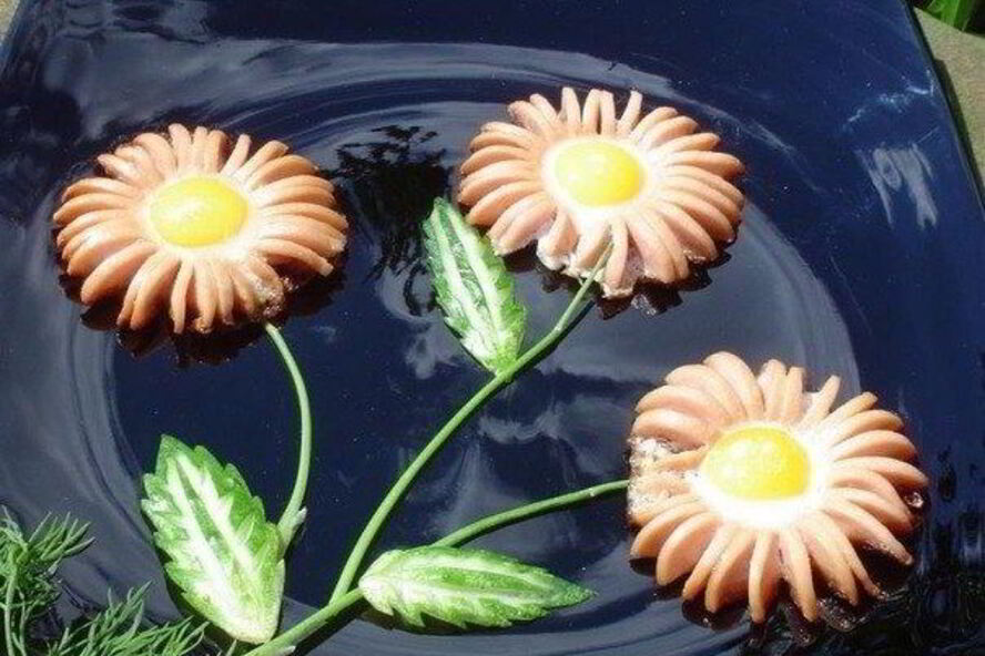 Рецепт яичница ромашки