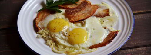 яичница с беконом. Шаг 7