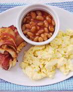 Яичница с фасолью