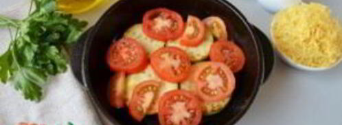 яичница с кабачками и помидорами. Шаг 3