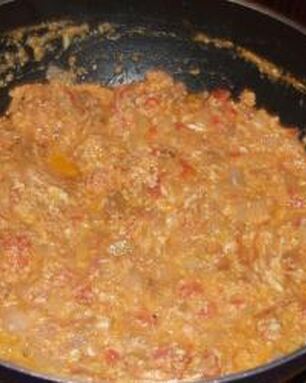 Яичница с лисичками