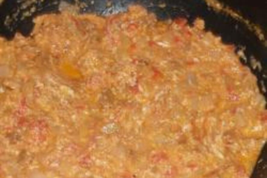 Рецепт яичница с лисичками