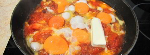 яичница с помидорами. Шаг 7