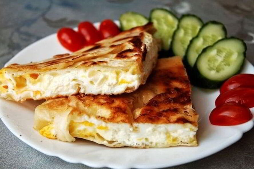 Рецепт яичница с сыром в лаваше