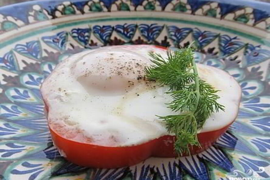 Рецепт яичница с жидким желтком