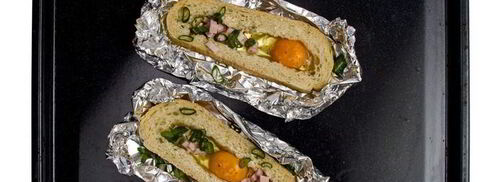 яичница в чиабатте. Шаг 3