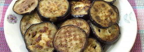 закуска из баклажанов с фетой и овощной сальсой. Шаг 6