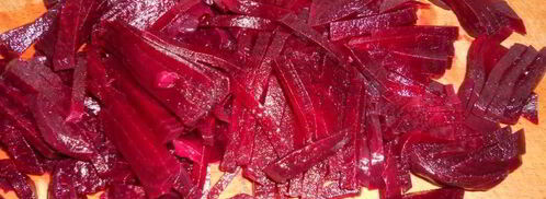 закуска из свеклы с овощами и черной фасолью. Шаг 2