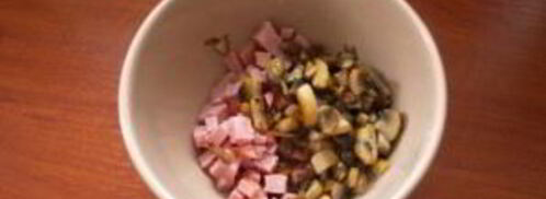 закуска из ветчины и сыра. Шаг 3