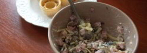 закуска из ветчины и сыра. Шаг 5