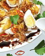 Закуска из жареных яиц