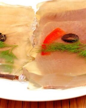 Заливное из языка