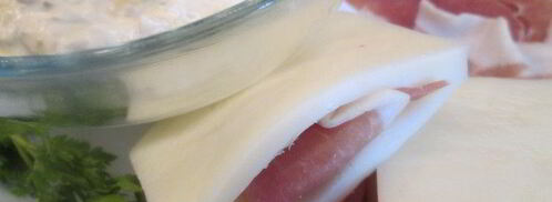 жареный сыр с начинкой из бекона. Шаг 2