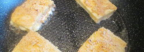 жареный сыр с начинкой из бекона. Шаг 5