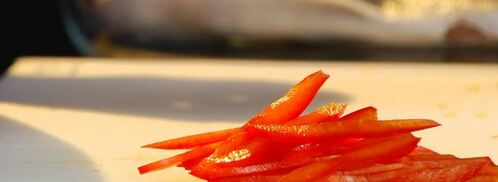 дорада, фаршированная жюльеном из овощей. Шаг 2