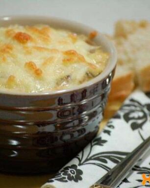 Грибной жульен из шампиньонов