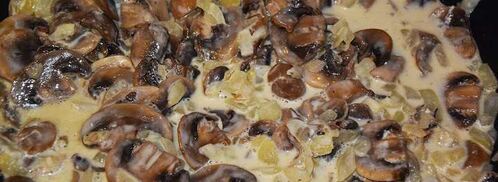 грибной жульен из шампиньонов. Шаг 5