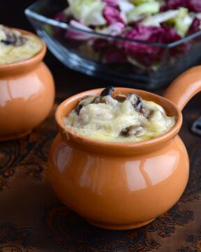 Классический жульен с курицей и грибами