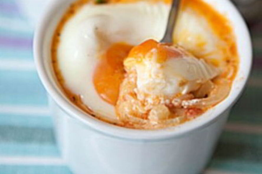 Рецепт овощной жульен с сыром и яйцом