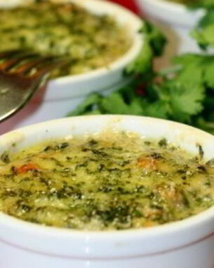 Жульен из баклажанов и кабачков